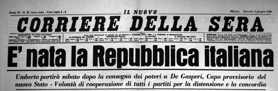 La Nascita Della Repubblica Italiana Myedu