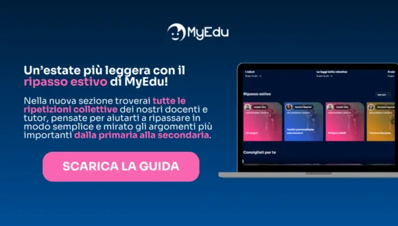 Scopri il ripasso estivo di MyEdu