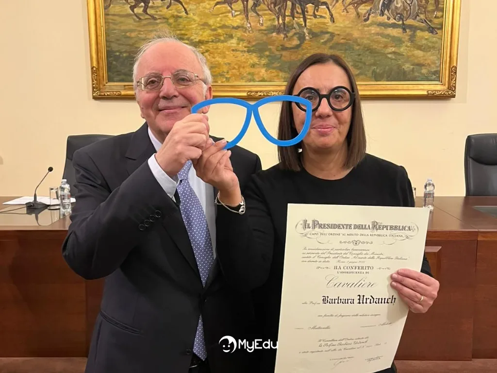 Barbara Urdanch del Comitato Scientifico di MyEdu insignita dell'onorificenza di Cavaliere al Merito della Repubblica Italiana